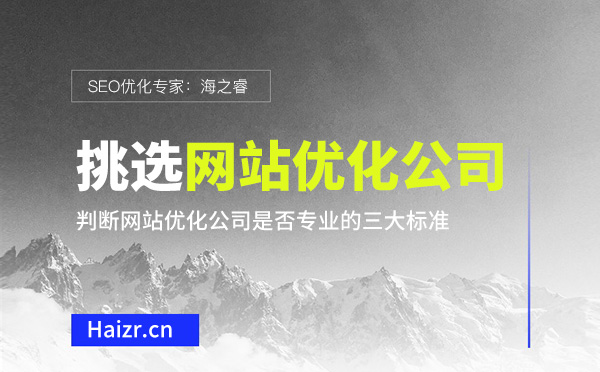 判斷網(wǎng)站優(yōu)化公司是否專業(yè)的三大標(biāo)準(zhǔn)